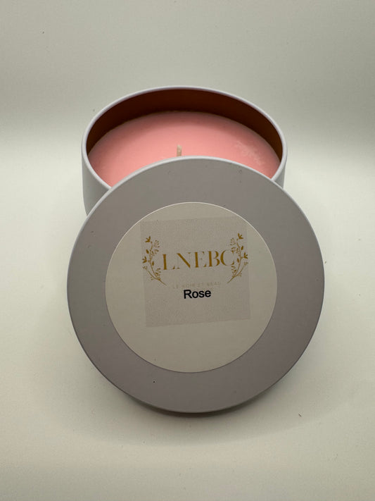 rose scented candle
