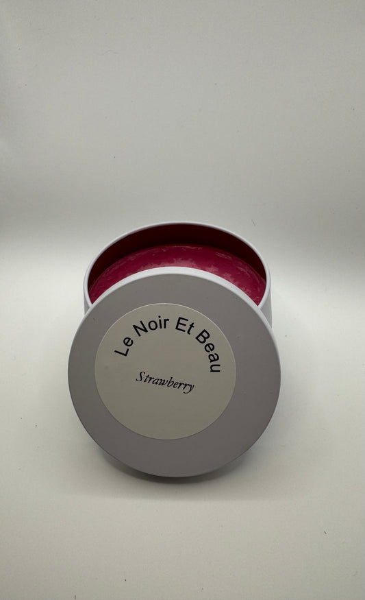 Strawberry scented candle